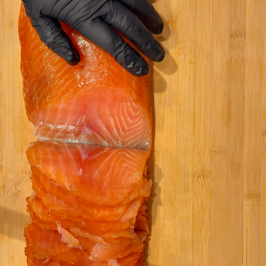Nova Lox Cold Smoked Atlantic Salmon — $60 Deposit / $120 Full Price | DaWood Smokery Calgary